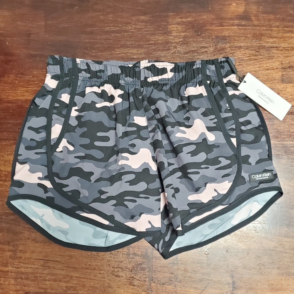Calvin Klein Women's Performance Camo Shorts